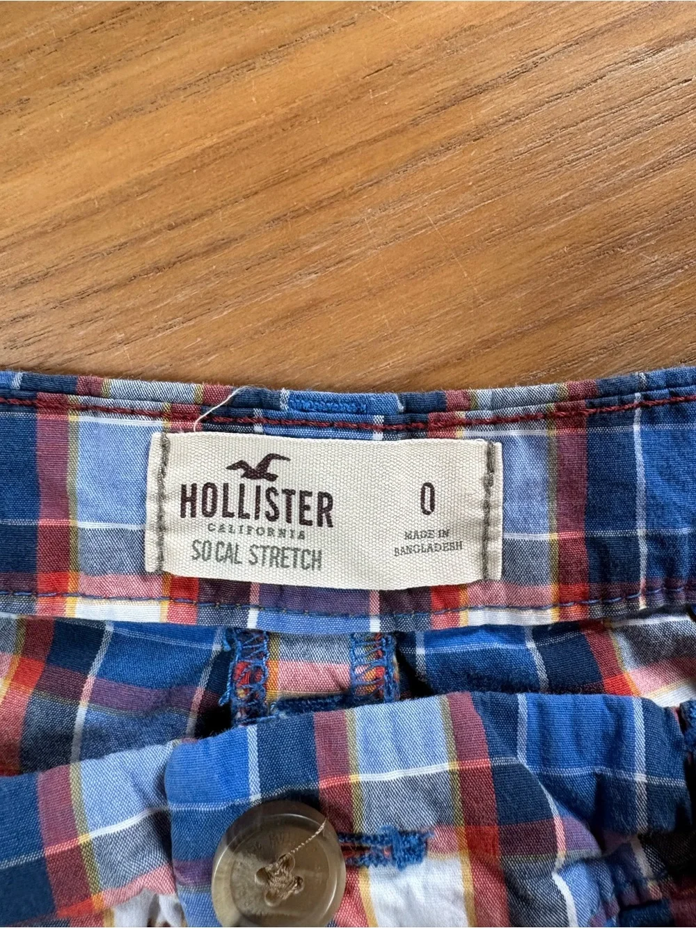 Y2K Hollister Blue Plaid Women’s Shorts